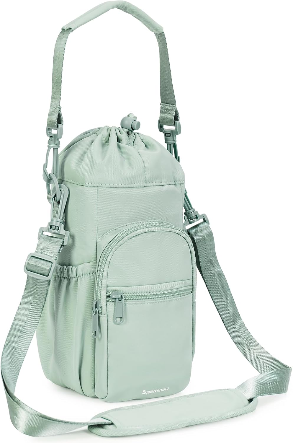 Water Bottle Holder with Crossbody/Wrist Strap
