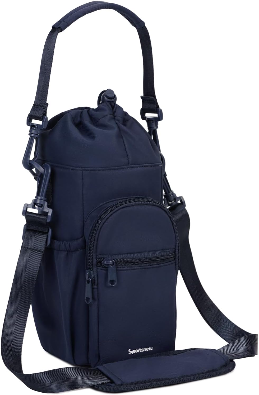 Water Bottle Holder with Crossbody/Wrist Strap