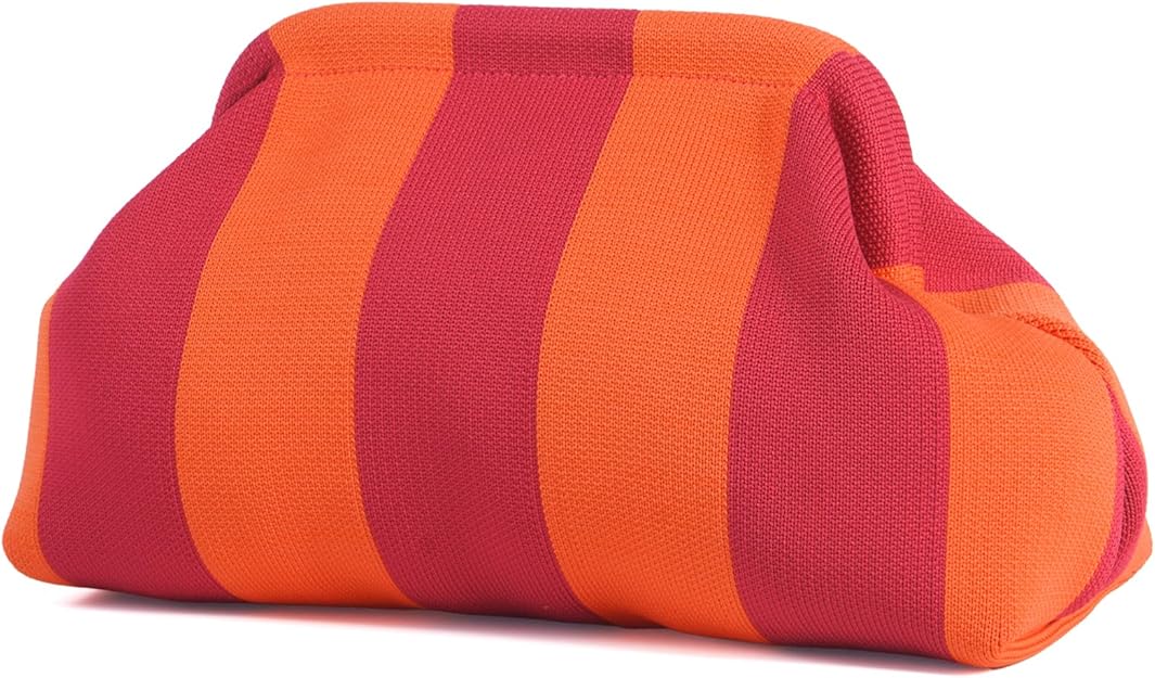 Woven Crochet Clutch for Women – Multicolor Handbag, Beach, Vacation & Evening Purse