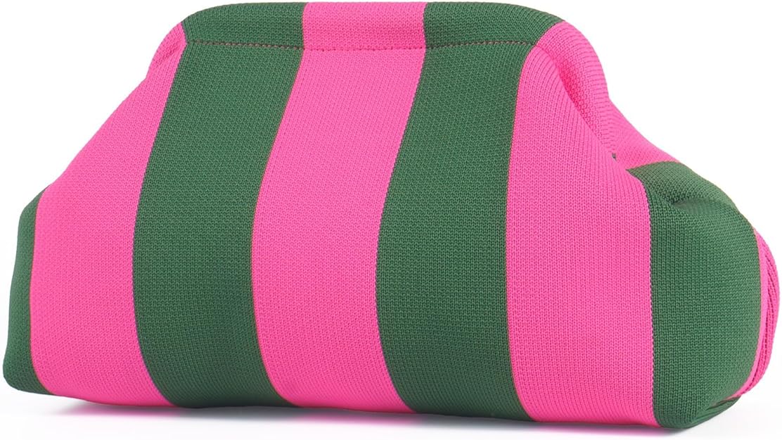 Woven Crochet Clutch for Women – Multicolor Handbag, Beach, Vacation & Evening Purse