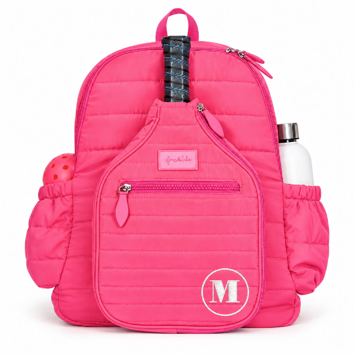 Hot pink pickleball backpack