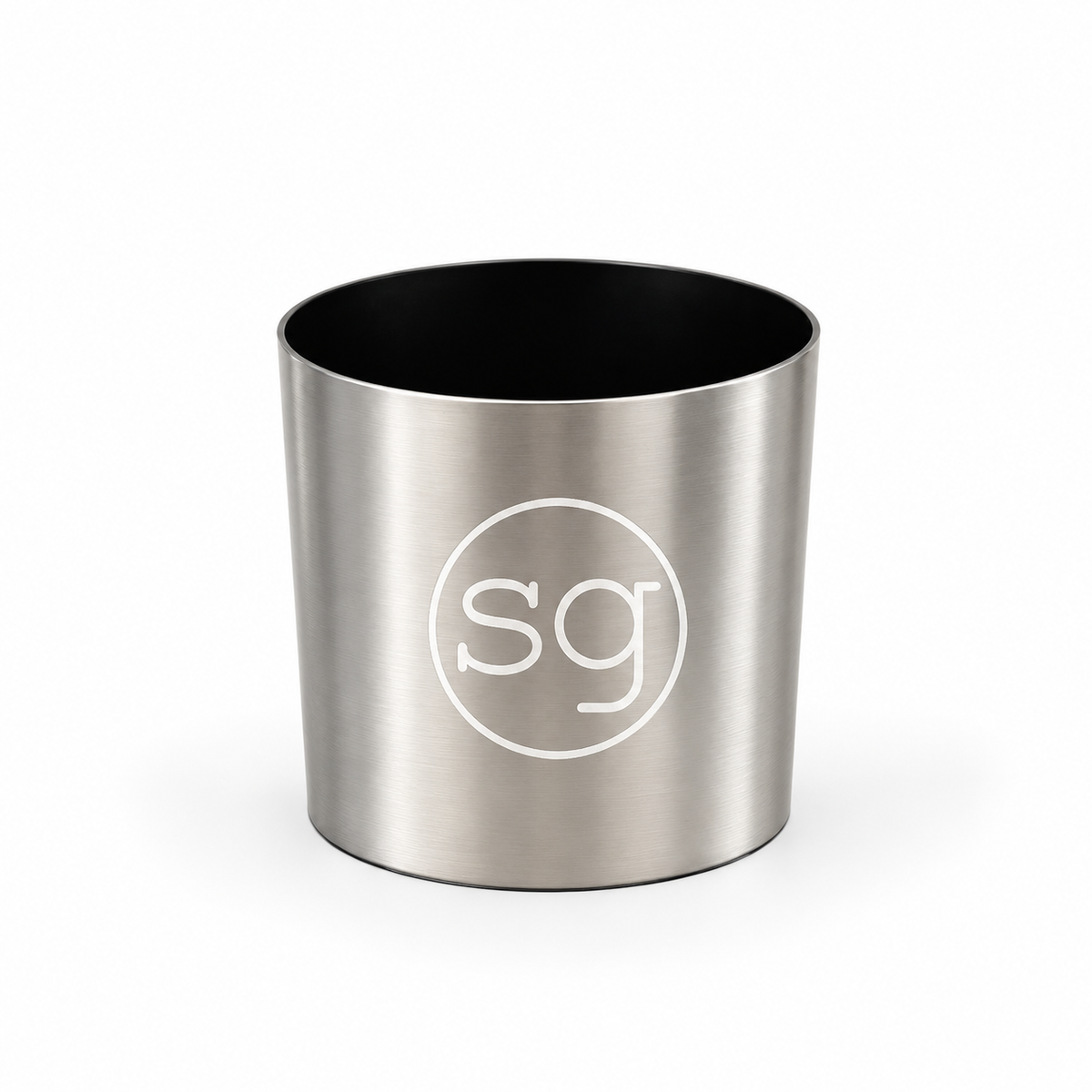 Modern metallic personalized planter