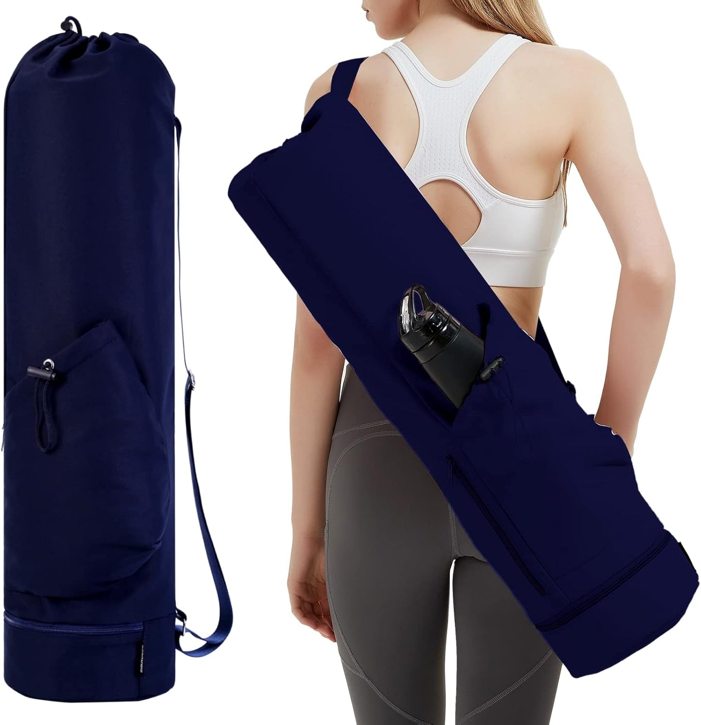 Yoga Mat Bag with Pockets – Large, Lightweight & Waterproof Carrier for Women & Men