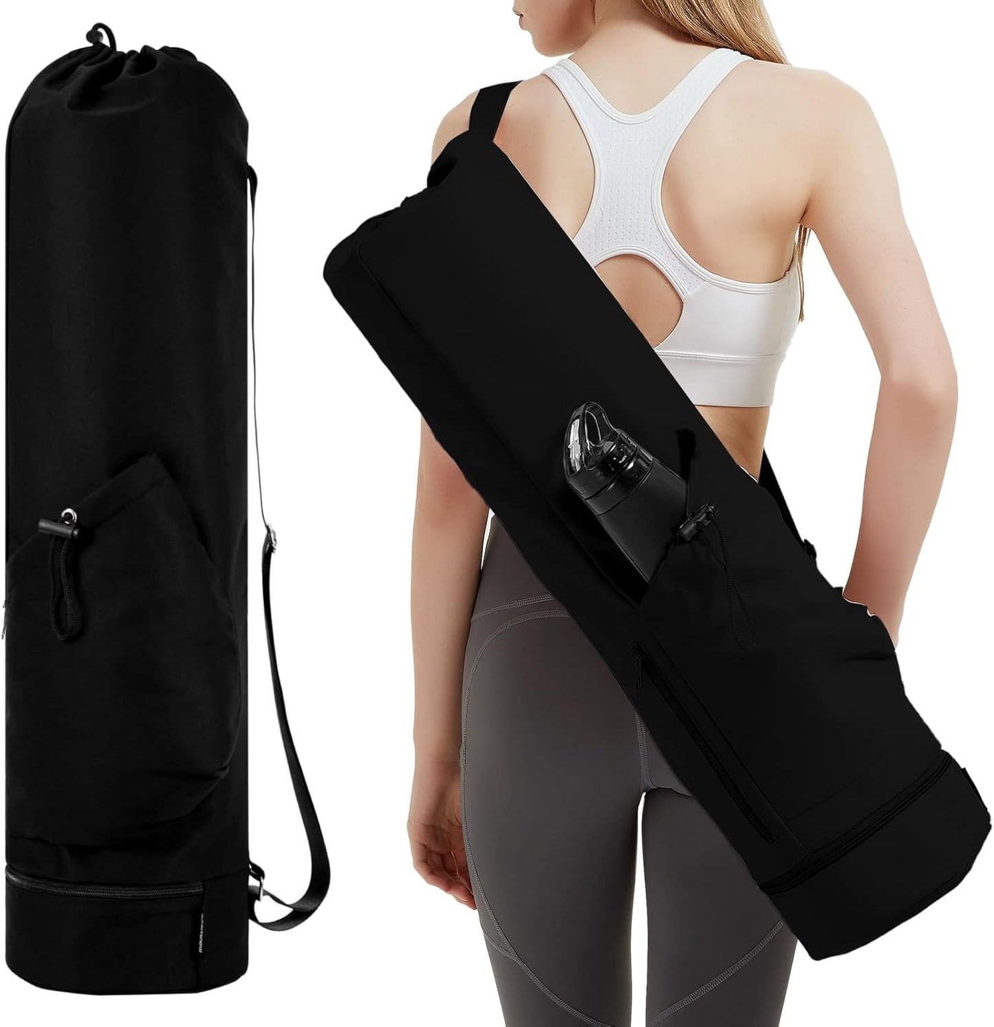 Yoga Mat Bag with Pockets – Large, Lightweight & Waterproof Carrier for Women & Men