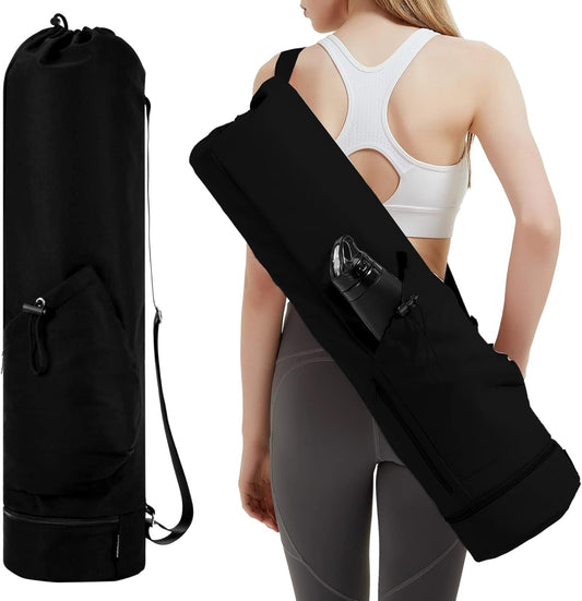 Yoga Mat Bag with Pockets – Large, Lightweight & Waterproof Carrier for Women & Men