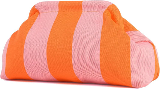 Woven Crochet Clutch for Women – Multicolor Handbag, Beach, Vacation & Evening Purse