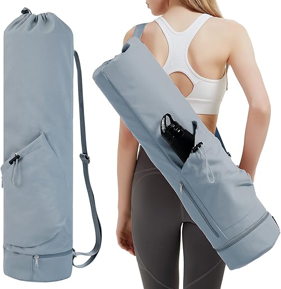 Yoga Mat Bag with Pockets – Large, Lightweight & Waterproof Carrier for Women & Men